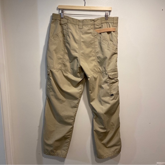 5.11 Tactical Beige Ripstop Cargo Taclite Pro Pants Mens 34x29.5 (Tag 36x32) - Picture 3 of 12
